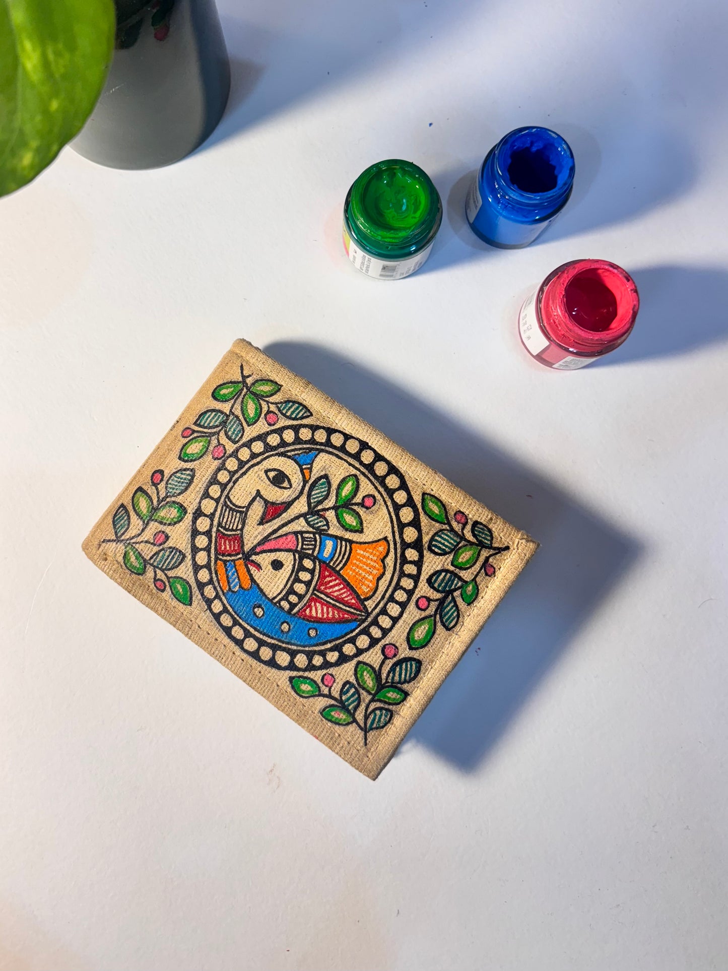 Mayuri handpainted silk Wallet