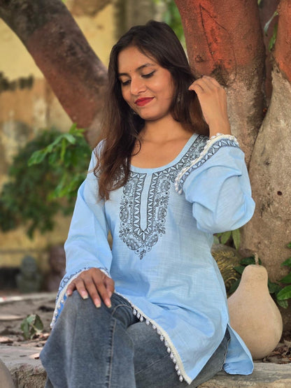 PRAKRITI madhubani handpainted cotton kurti