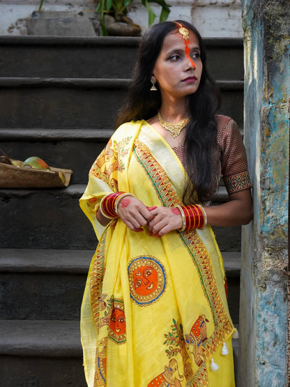 SUHAGAN chhat puja cotton saree