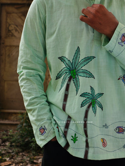 HARSHIT handpainted madhubani men’s short kurta