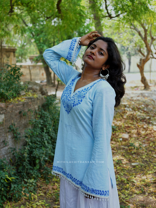 VARTIKA madhubani handpainted cotton kurti