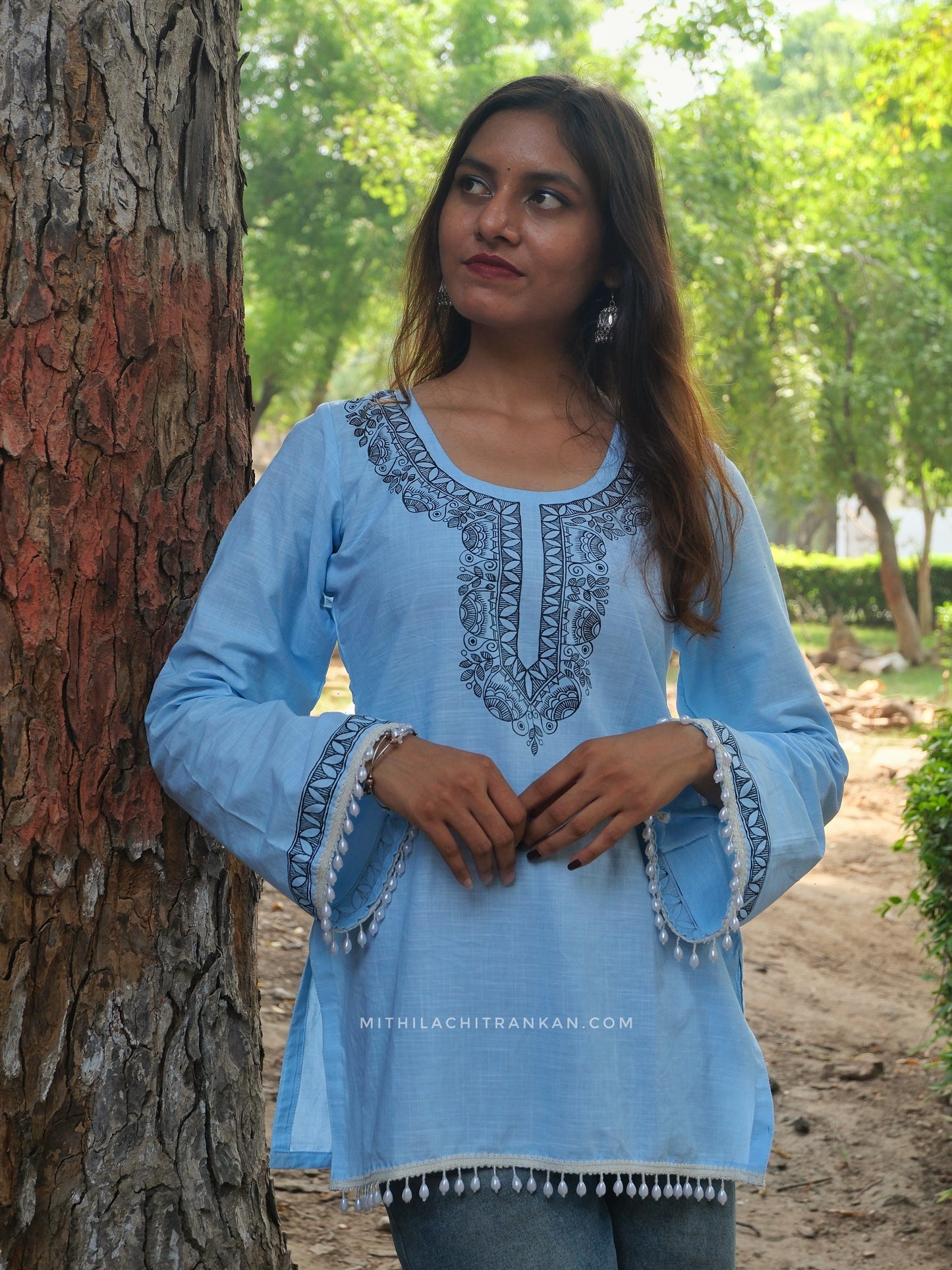 PRAKRITI madhubani handpainted cotton kurti