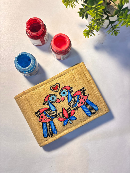 Joda mor handpainted silk wallet