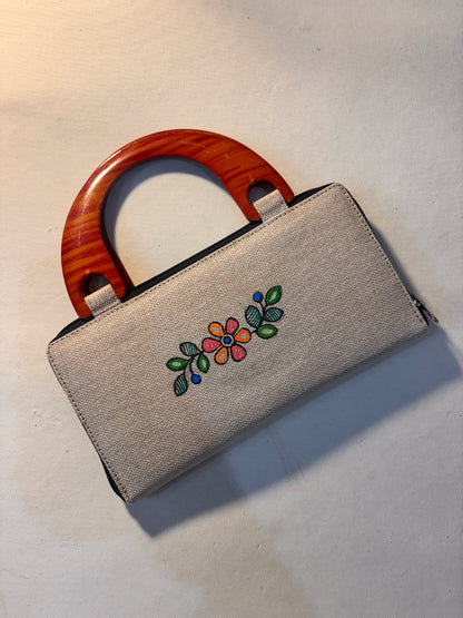 Arpita handpainted jute handbag